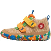 Affenzahn Übergangsschuh Knit Happy wasserdicht atmungsaktiv vegan mit Kaltfutter, Klettverschlüssen und Rutschfester Sohle Größe 21-32 Affenzahn 10 Jahre - Beige, 22 - 22 EU