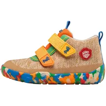 Affenzahn Übergangsschuh Knit Happy wasserdicht atmungsaktiv vegan mit Kaltfutter, Klettverschlüssen und Rutschfester Sohle Größe 21-32 Affenzahn 10 Jahre - Beige, 22 - 22 EU