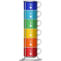 Bialetti Kaffeetasse 0,065 l Mehrfarbig 6 St.