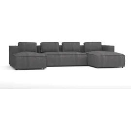 s-style möbel Sessel Bello Cord 327 x 176 x 64 cm Grau