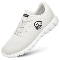 GIESSWEIN Merino Runners Women atmungsaktiv - Damen Sneaker für gesunden Gang - Bequeme leichte Arbeitsschuhe für Pflegeberufe & Krankenschwester - 42 EU