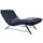 W.Schillig Relaxliege daily dreams Leder 75 x 91 x 170 cm Blau mit Kissen