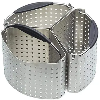 KitchenCraft Topfteiler-Körbe, Edelstahl-Topfteiler, Pfannenteiler 3er-Set, 20 cm (8''), Silber