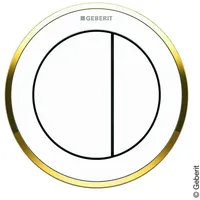 Geberit Typ 10 Drückerplatte weiß/gold