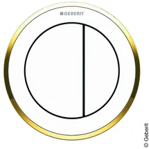 Geberit Typ 10 Drückerplatte weiß/gold