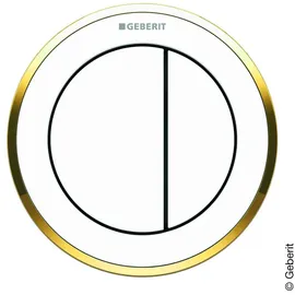 Geberit Typ 10 Drückerplatte weiß/gold