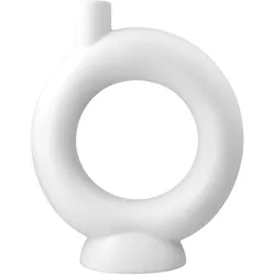 Dekovase GOEBEL "Georgina", weiß, B:8,5cm H:26cm, Biskuitporzellan, Vasen, Studio 8, Biskuit-Porzellan, Höhe ca. 26 cm