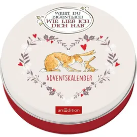 arsEdition Adventskalender in der Dose. Weißt du eigentlich, wie lieb ich dich hab?