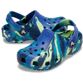 Crocs Classic Marbled Navy/Turbo Teal 29