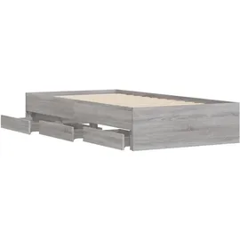 vidaXL Bettgestell 90 x 190 cm Grau