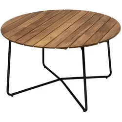 Grythyttan - 9A 120 Gartenesstisch Ø 120 cm, Teak natur / schwarz