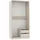 marmex möbel TRES Garderobenschrank 100x51x206cm Beige/Grau