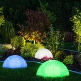 EGLO 3er Set LED Halbkugel Leuchte Außenbereich IP44 bunt Deko