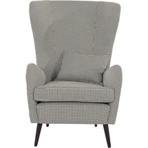 Home Affaire "Sallito, Ohrensessel, TV-Sessel", grau, B:76cm H:109cm T:85cm, Struktur Hahnentritt (67% Polypropylen, 33% Polyester);Samtoptik (100% Polyester);Fellimitat (100% Polyester);Samtcord (92% Polyester, 8% Polyamid);Struktur (100%