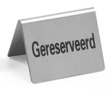 HENDI Tischschild Reserviert - 4 Stk., Gereserveerd, 50x35x(H)40mm,