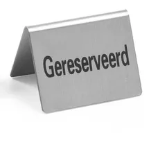 HENDI Tischschild Reserviert - 4 Stk., Gereserveerd, 50x35x(H)40mm,