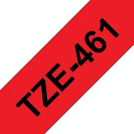 Brother TZe-461 24mm rot auf weiß