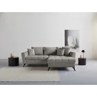 INOSIGN Ecksofa »Lörby L-Form«, Belastbarkeit bis 140kg pro Sitzplatz, auch mit Aqua clean-Bezug grau