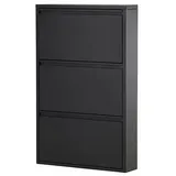 venture home Nolan 60 x 15 x 103 cm 3 Klappen schwarz / schwarz