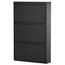 venture home Nolan 60 x 15 x 103 cm 3 Klappen schwarz / schwarz