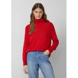 s.Oliver Rollkragenpullover mit seitlichem Knopf-Detail Rot 4XL