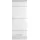 Home Affaire Malmö Hängeschrank 30 x 77 x 23 cm Weiß hochglänzend Metall/MDF