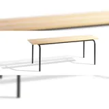 C+P Sitzbank Schwarz 46 x 120 x 46 cm