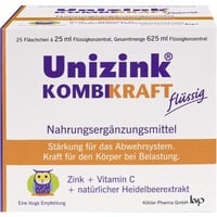 Köhler Pharma GmbH Unizink Kombikraft Trinkfläschchen 25 x 25 ml