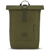 Johnny Urban Rucksack Damen & Herren Grün - Robin Medium - Rolltop Mit Laptopfach für Uni Business Fahrrad - 15L - Nachhaltig - Wasserabweisend