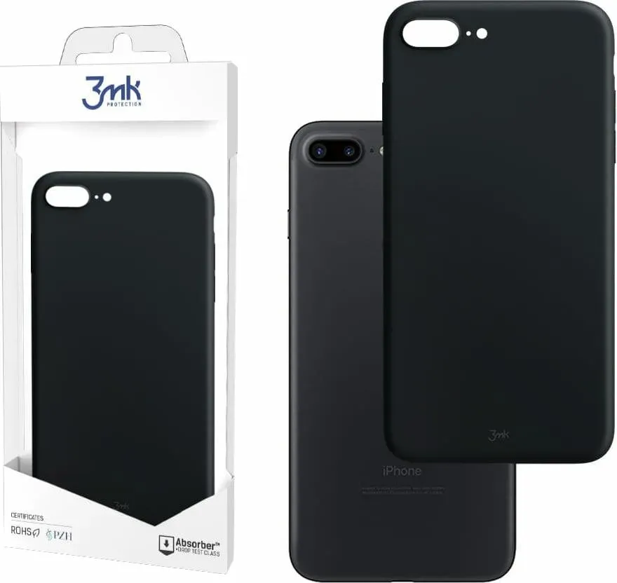 3MK matte case iPhone 7 Plus exclusive (iPhone 7+), Smartphone Hülle, Schwarz