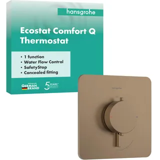 Hansgrohe Ecostat Comfort Q Duschthermostat Unterputz für 1 Verbraucher Brushed Bronze 33712140