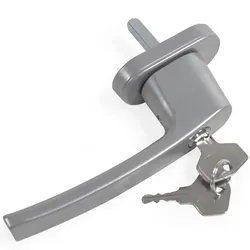 8 Fenstergriffe abschließbar - silber