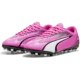 Puma Ultra Play Mg Soccer Shoes, Poison Pink-Puma White-Puma Black, 40 EU