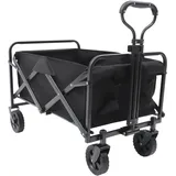 80Kg Belastbar Bollerwagen Faltbar Klappwagen Transportwagen für Einkauf Camping Garten Beach, Tragbar Strandwagen Gartenwagen, 67 * 46 * 36cm