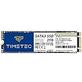 Timetec SSD 2TB 3D NAND TLC SATA III 6Gb/s M.2 2280 NGFF 64TBW Read Speed Up to 500MB/s SLC Cache Performance Boost Internal Solid State Drive (2TB QLC)