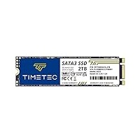 Timetec 2TB SSD 3D NAND QLC SATA III 6Gb/s M.2 2280 NGFF Lesegeschwindigkeit bis zu 550MB/s SLC Cache Performance Boost internes Solid State Drive für PC Computer Laptop und Desktop (2TB)