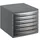 Rotho Quadra Schubladenbox 36,5 x 28,0 x 25,0 cm 6-tlg. schwarz