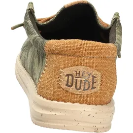 HEYDUDE Wally Palm Jute Herren Burnt Olive/Ginger Brown 43