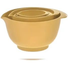 Rosti Rührschüssel Set 4tlg. mit Deckel "Margrethe" gelb (curry) 0,25+0,5+1,5+3,0L
