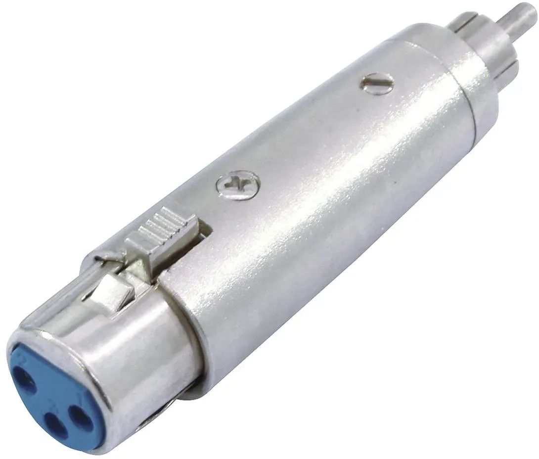 Omnitronic 30226560, RCA, 3-pin XLR, Silber