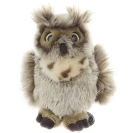 Uni-Toys - 'Horneule', Virginia-Uhu - 18 cm (Höhe) - Plüsch-Vogel, Eule Plüschtier, Kuscheltier