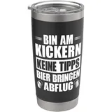 Kickern Tischkicker Kickerspieler Tischfussball Tischkicker Doppelwandiger Edelstahl-Thermobecher