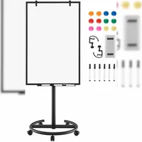 Costway Flipchart Ständer 100 x 65 cm Schwarz