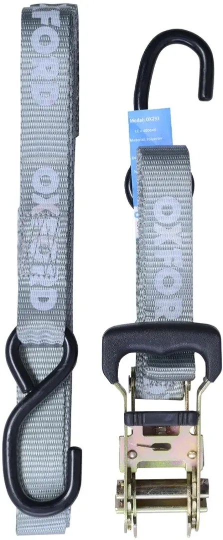 Oxford Ratchet Spanngurt, silber für Männer