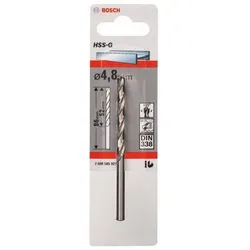 Metallbohrer HSS-G, DIN 338, 4,8 x 52 x 86 mm, 10er-Pack
