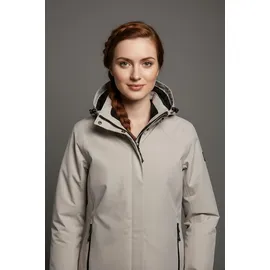 KILLTEC Outdoorjacke KILLTEC "KOW 250 WMN JCKT", Damen, Gr. 48, hell taupe, Obermaterial: 100% Polyester. Futter: 100% Polyester. Wattierung: 100% Polyester, hoch geschlossener Ausschnitt, verstellbar, Jacken Outdoorjacke, wärmend & wind- & wasserdicht