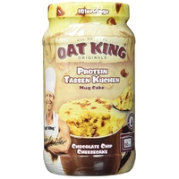 OatKing Oat King Protein Tassenkuchen, 500 g Dose, Chocolate Chip Cheesecake