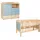 Arthur Berndt Babymöbel-Set ARTHUR BERNDT "Babyzimmer-Set »Roofy« 2-teilig", nagano, oak, nachbildung, salbei, ohne Matratze, B/H: 70cm x 140cm, Schlafzimmermöbel-Sets