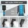 JOHO Regendusche Duschsystem mit Thermostatarmatur matt Schwarz 3525+Thermostat MB