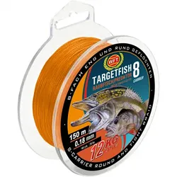WFT Zielfischschnur Target Fish (150 m) Raubfisch, Orange, Raubfisch / Ø mm: 0,12 150 m